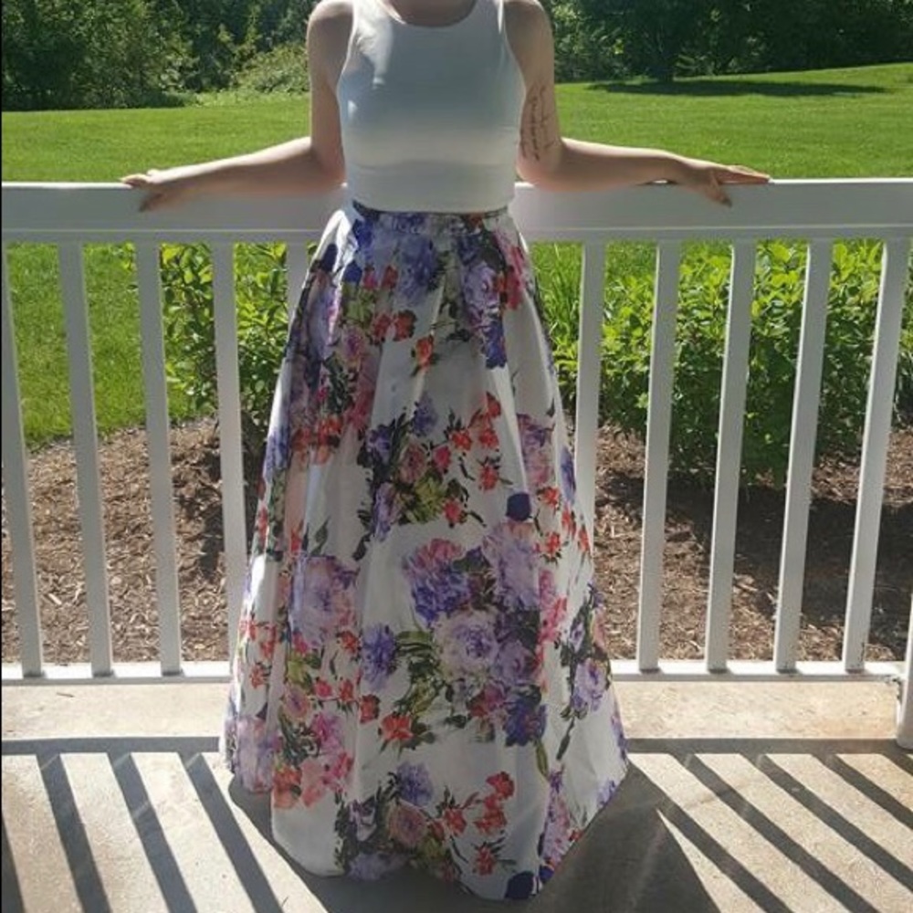 Floral prom dress